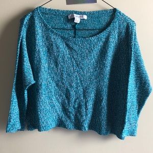 Forever 21 3/4 length sleeve crop top